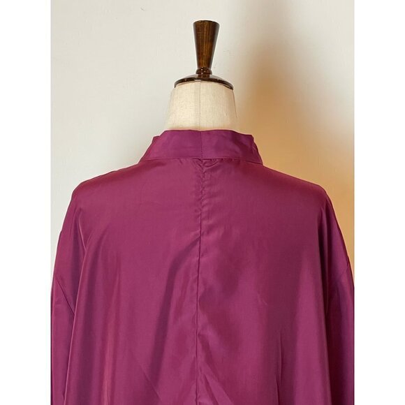 GB X Amanda Uprichard Maroon Gwynnie Bee Long Sleeve Tie Neck Shift‎ Dress 2X - Picture 6 of 9